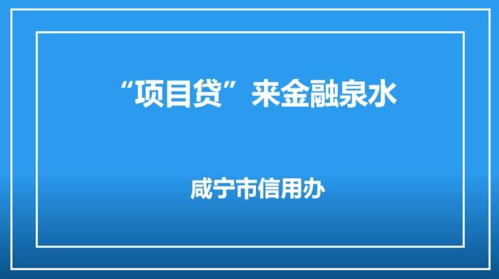 “项目贷”来金融泉水